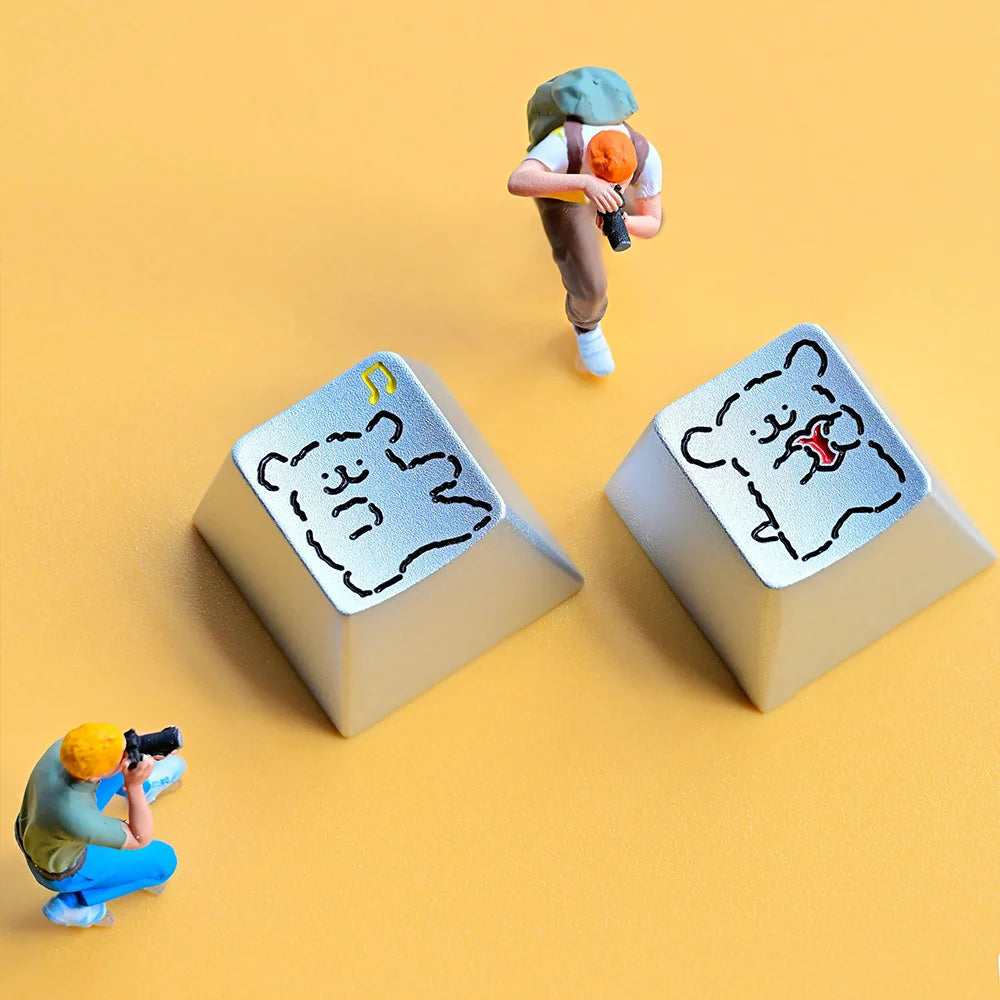 Line Puppy Maltese Aluminum Alloy Keycap