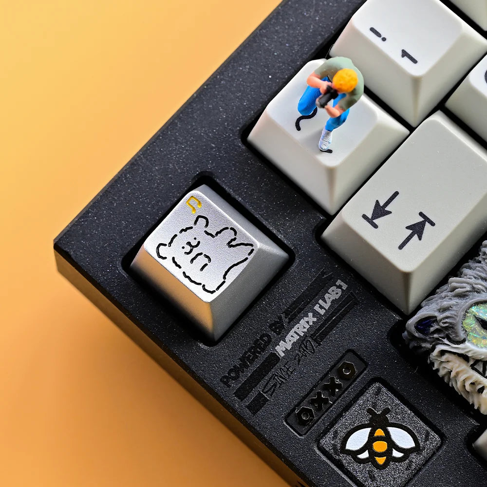 Line Puppy Maltese Aluminum Alloy Keycap