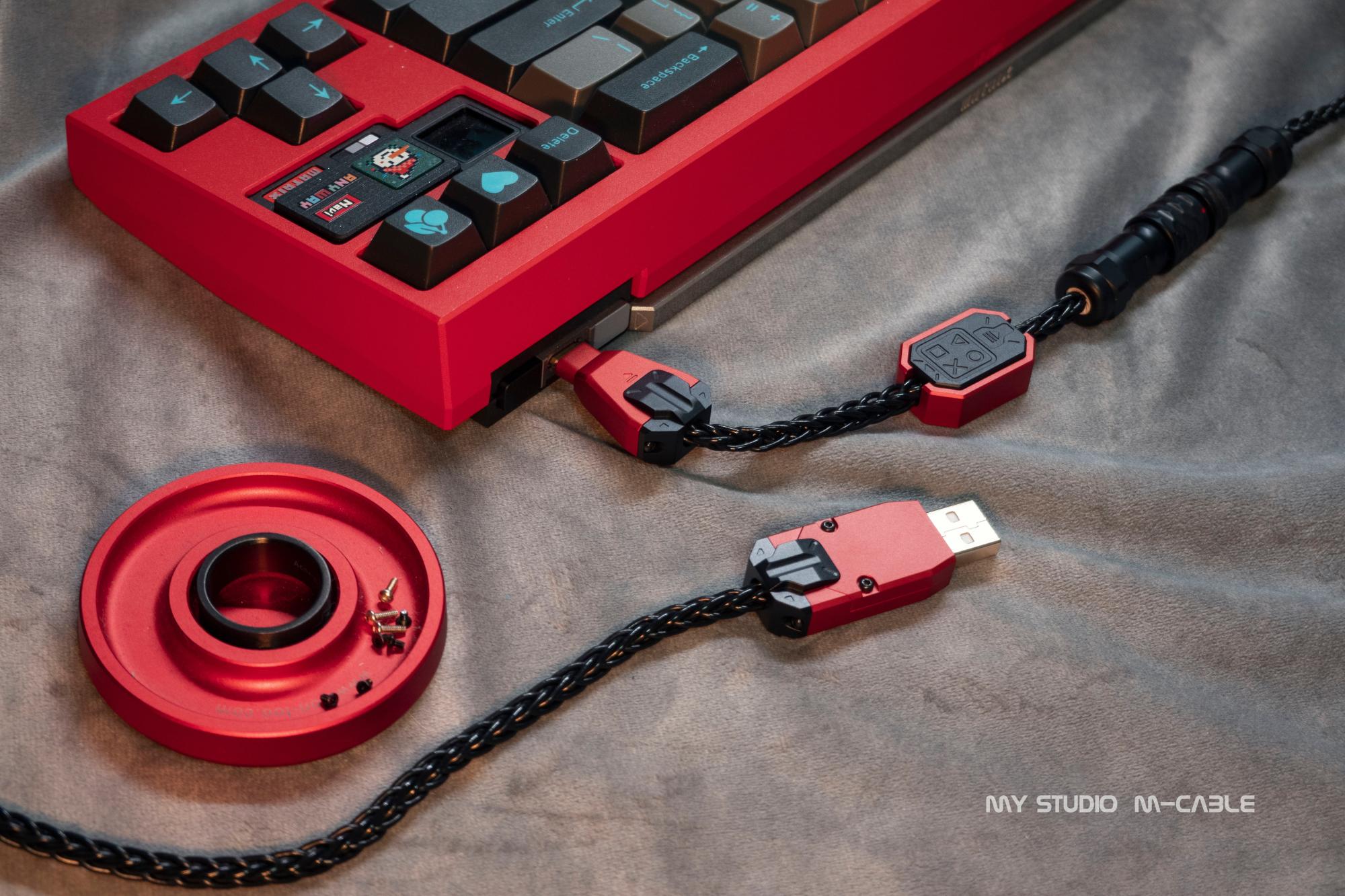 M-Cable Custom Single Crystal Copperwire USB Cable with Connectors