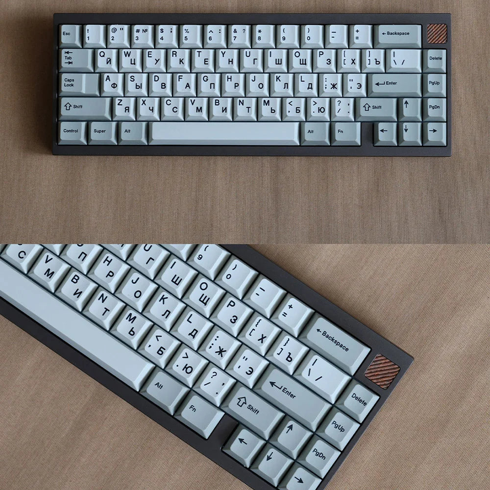 ArmorSuit Classic Black Cyrillic PBT Keycaps