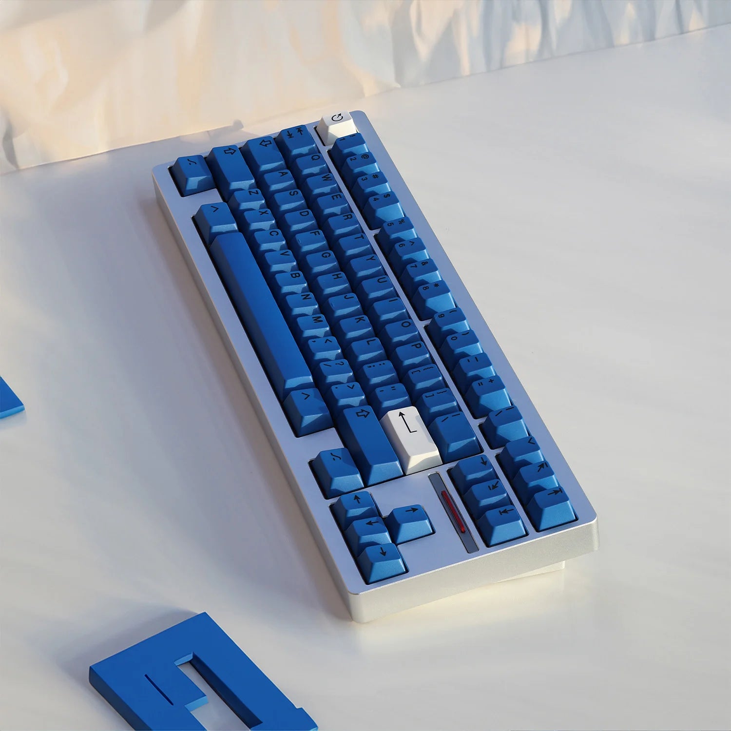 ArmorSuit BOB black on blue PBT Keycaps