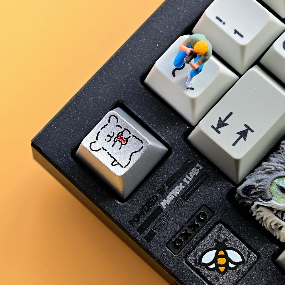 Line Puppy Maltese Aluminum Alloy Keycap