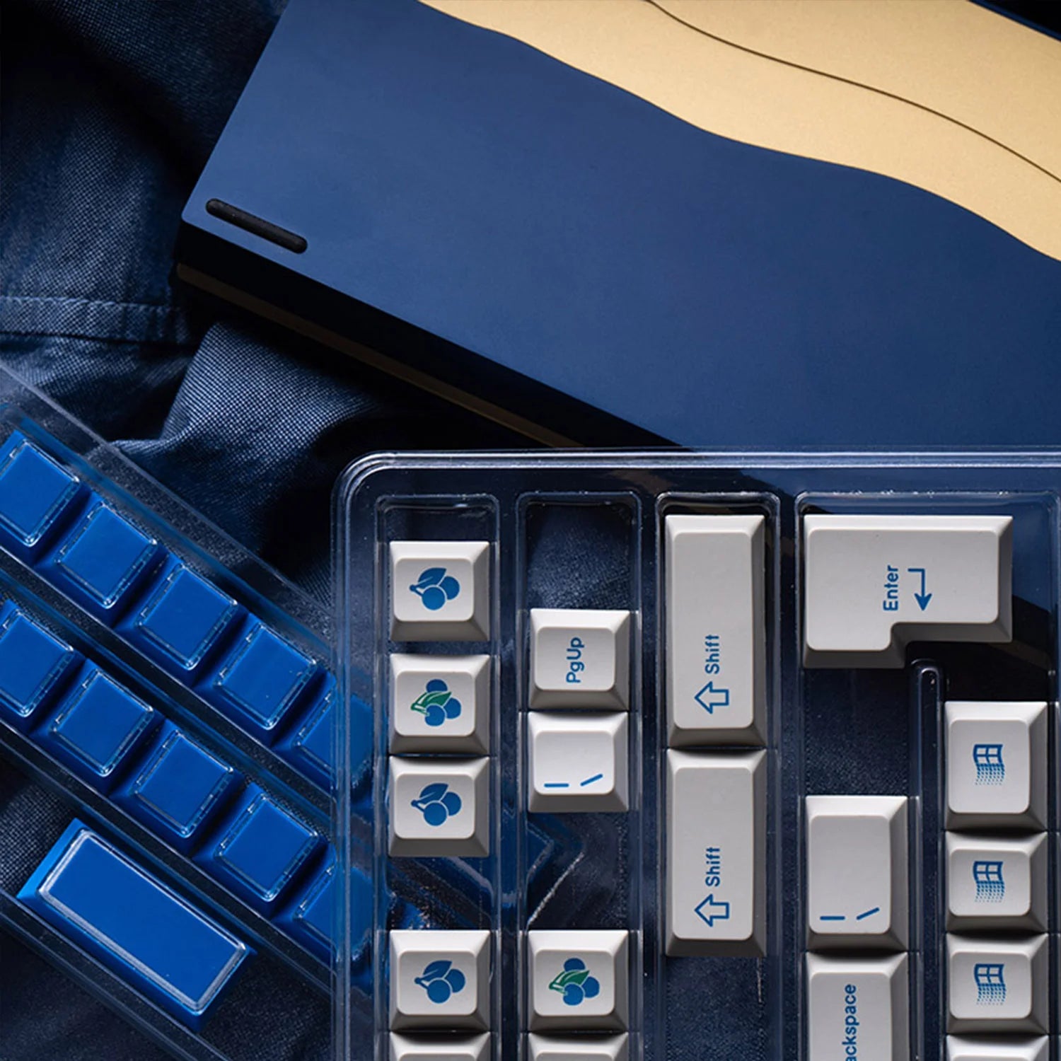 ArmorSuit Classic Blue PBT Keycaps