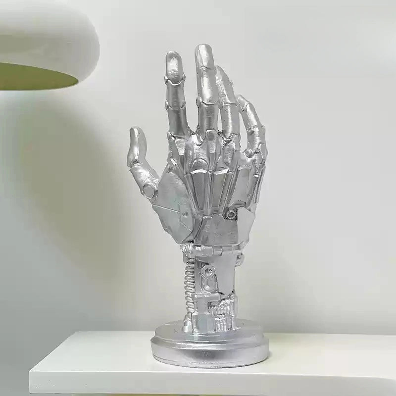 Cyberpunk - Style Mechanical Arm Ornament & Game Controller Stand
